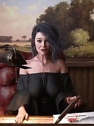 A curvy girl with unshaven genitalia enjoys riding a young mans penis