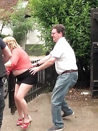 Having sex in the garage