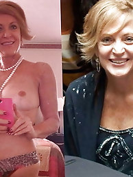 MILFs are posing seminaked for money